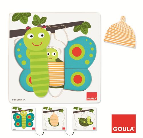 Goula Puzzle 3 Niveaux Papillon